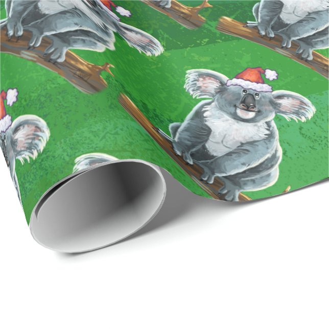 Koala Björn jul Presentpapper (Rullad Hörn)