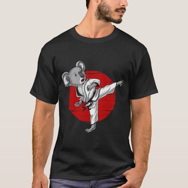 Koala Björn Karate T Shirt (Framsida)