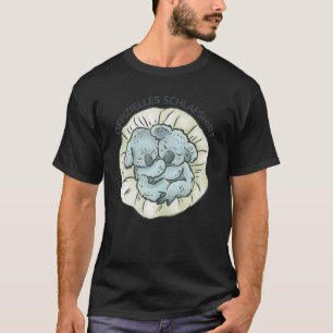Koala björn Koalas Nap Sleeping Pajama Nightg T Shirt