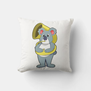 Koala björn på Music med Saxophone.PNG Kudde
