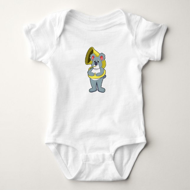 Koala björn på Music med Saxophone.PNG T Shirt (Framsida)