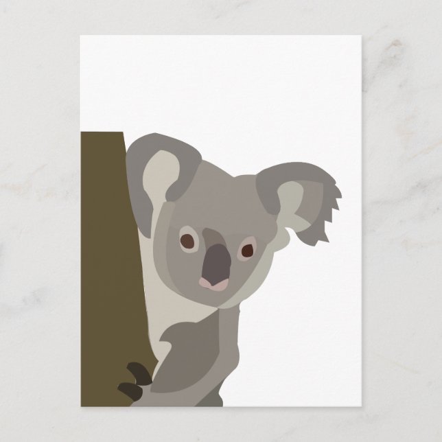Koala Björn Söt Australisk Djur Vykort (Framsida)