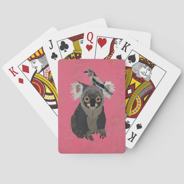 KOALA BJÖRN & SYRLILJA FÅGEL CASINOKORT (Baksidan)