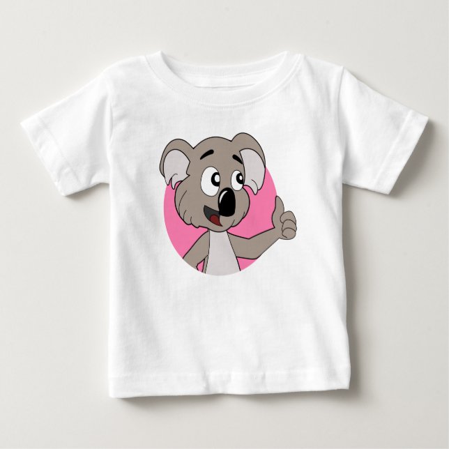 Koala björn tecknad baby T-Shirt (Framsida)