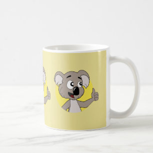 Koala björn tecknad kaffe mugg