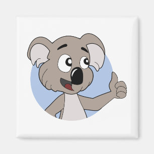 Koala björn tecknad magnet