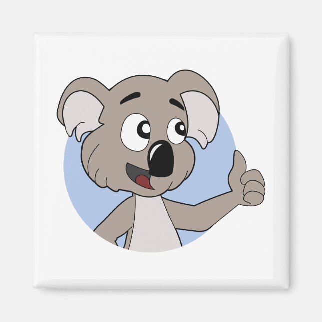 Koala björn tecknad magnet (Framsidan)
