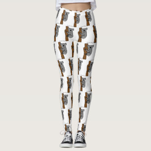 Koala Björn vid klättring Träd Thunder_Cove Leggings