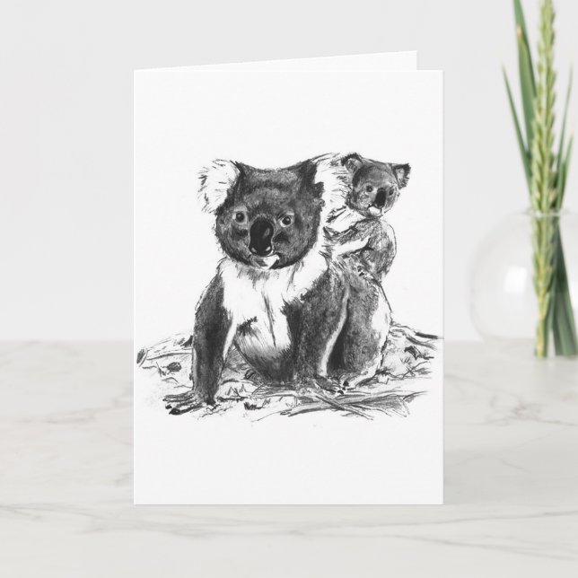 koala björnar kort (Framsida)