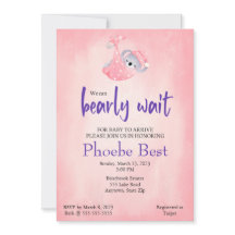 Koala-björnens babyduschinbjudan