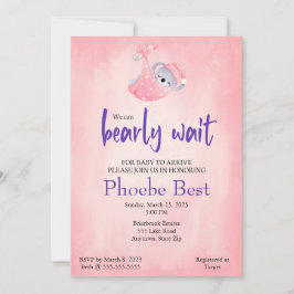 Koala-björnens babyduschinbjudan inbjudningar