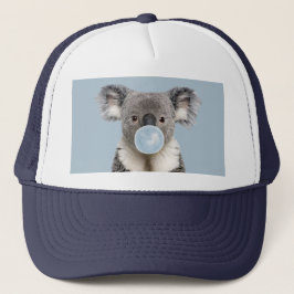 Koala Blowing a Blue Bubble gumm Keps