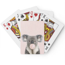 Koala Blowing a Rosa Bubble tum