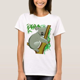 Koala - bosatt pungdjur för australiensiskt träd t-shirt