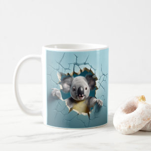 Koala Breaking Out Coffee, Tea, Cocoa Mugg, Kopp