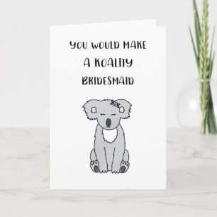 Koala Bridesmaid Frieri kort