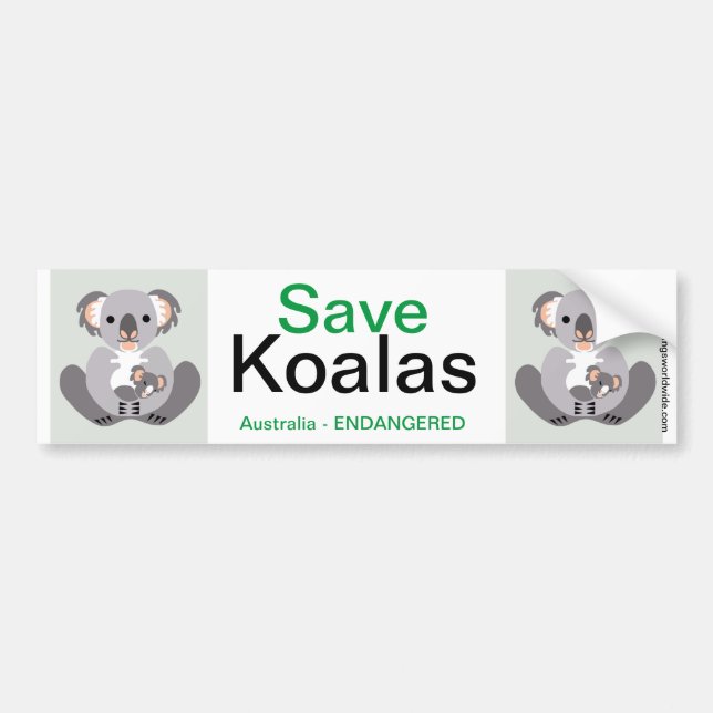 Koala - Bumper Sticker Bildekal (Framsidan)