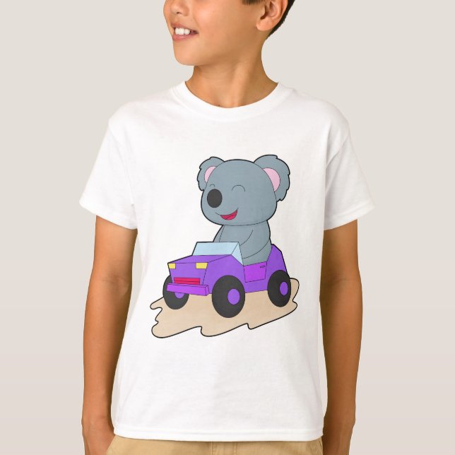Koala Car T Shirt (Framsida)