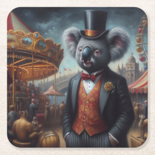 Koala Carnival Underlägg Papper Kvadrat