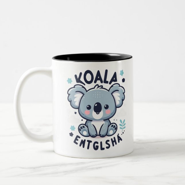Koala Charm Två-Tonad Mugg (Vänster)