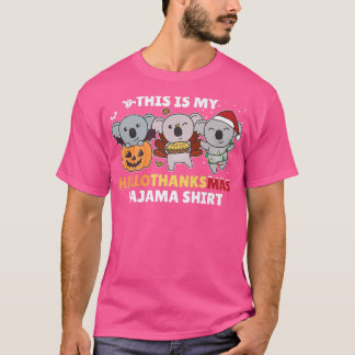 Koala Christmas Halloween Costume Hallothanksmas P T Shirt