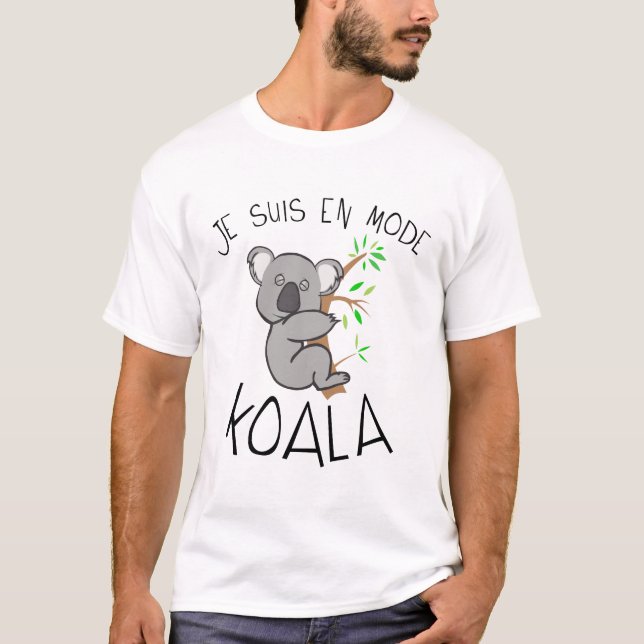 koala citation en mode dort dormir humour drole ex t shirt (Framsida)