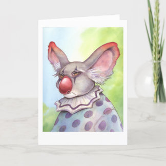 Koala Clown Card Kort
