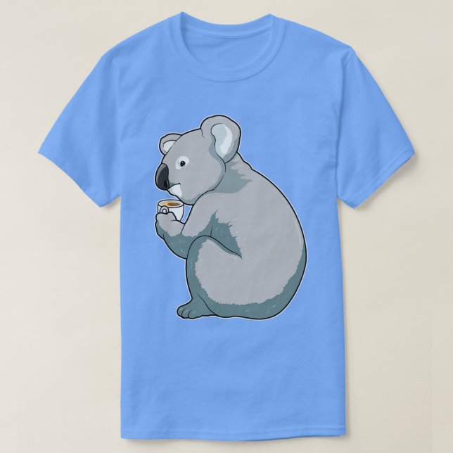 Koala Coffee Kopp T Shirt (Design framsida)
