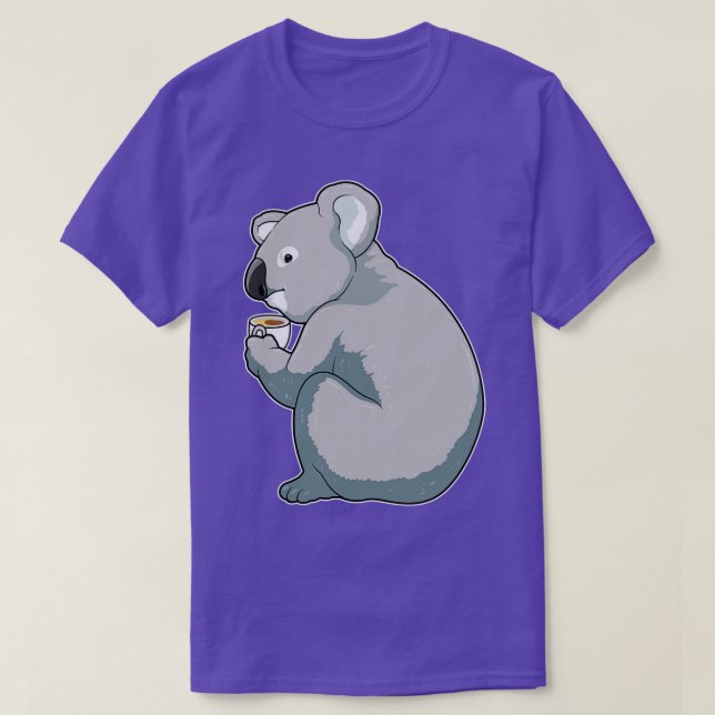 Koala Coffee Kopp T Shirt (Design framsida)