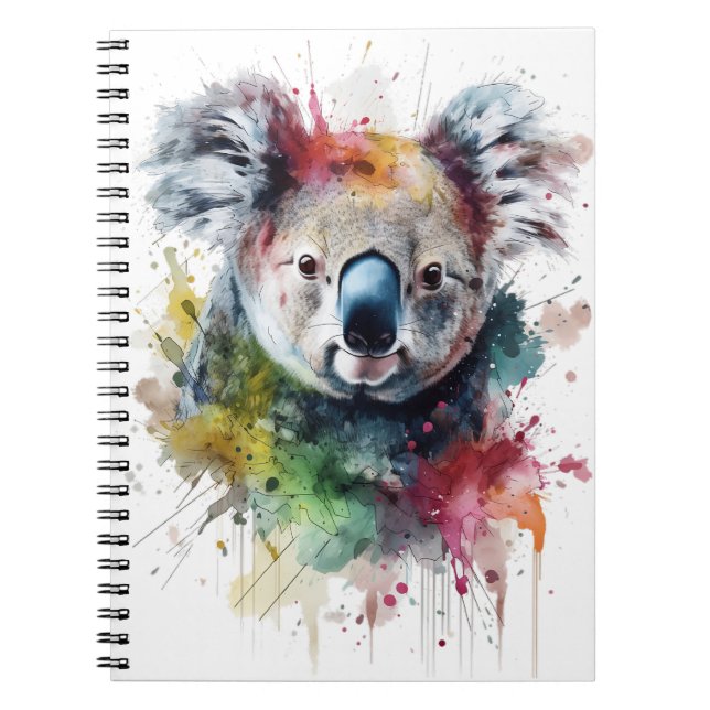 Koala Colorido: una ilustración vibrante Anteckningsbok (Framsidan)
