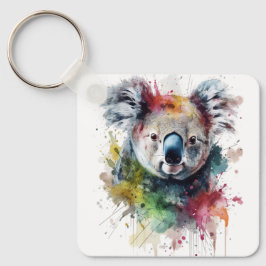 Koala Colorido: una ilustración vibrante Nyckelring