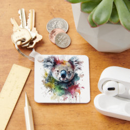 Koala Colorido: una ilustración vibrante Nyckelring