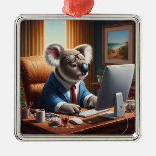 Koala Computer Julgransprydnad Metall
