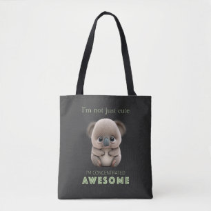 Koala Concentrated Fantastisk Cute Adsible Funny Tygkasse