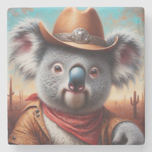 Koala Cowboy Stenunderlägg (Framsidan)