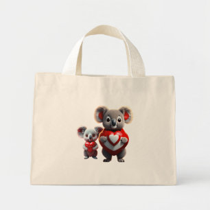 Koala Cuddle: Tiny Tote" Mini Tygkasse