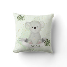 Koala Cute Baby djur Grönt Gum Löv Nursery