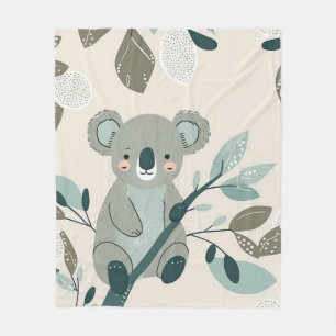 Koala Cuteness Nursery Fleecefilt