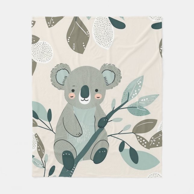 Koala Cuteness Nursery Fleecefilt (Framsidan)