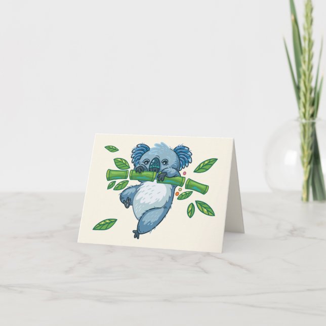 Koala Cuties Notecard Tack Kort (Framsida)