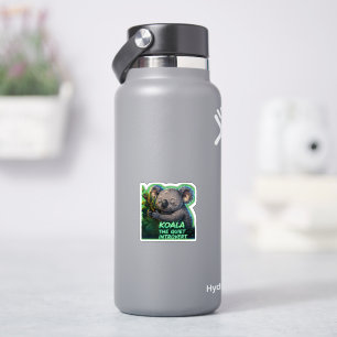Koala Den Tysta Introvert Söt Minimalistisk Klistermärken