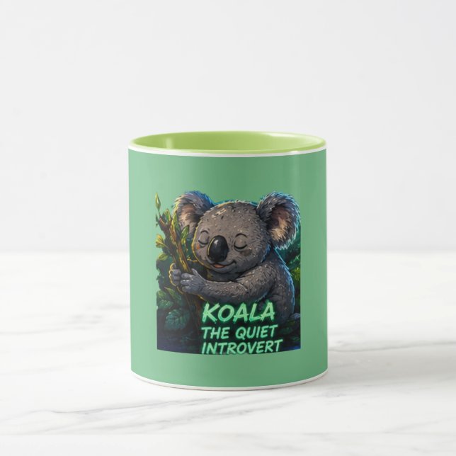 Koala Den Tysta Introvertkaffekoppen Mugg (Center)