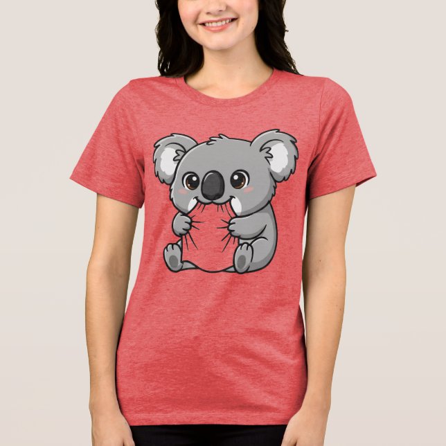 KOALA DESIGN T-SHIRT FÖR KVINNOR (Framsida)