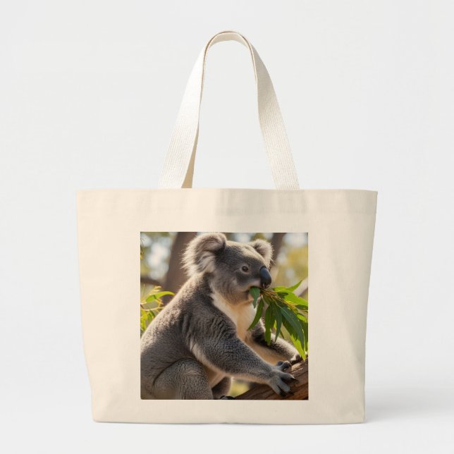 koala design tote bag  jumbo tygkasse (Framsidan)