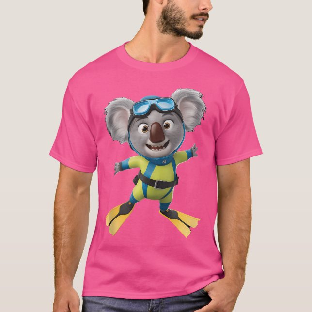Koala Diving T Shirt (Framsida)