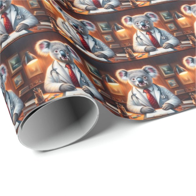 Koala Doktor Presentpapper (Rullad Hörn)