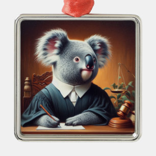 Koala Domare Julgransprydnad Metall