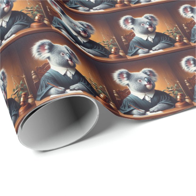 Koala Domare Presentpapper (Rullad Hörn)