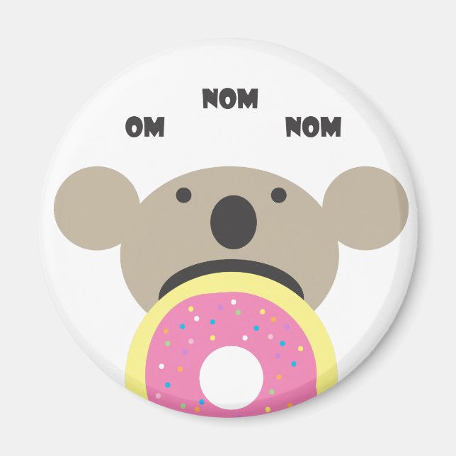 Koala Donut Diet Magnet (Framsidan)