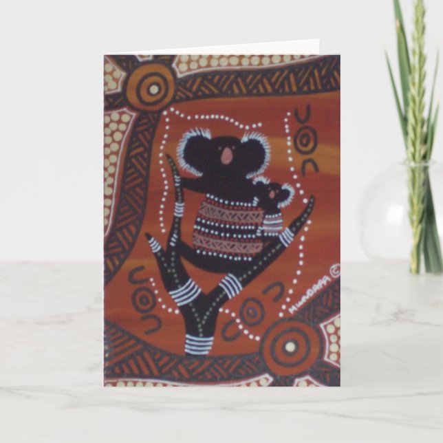 Koala Dreaming Card med Dreamtime Story Kort (Framsida)